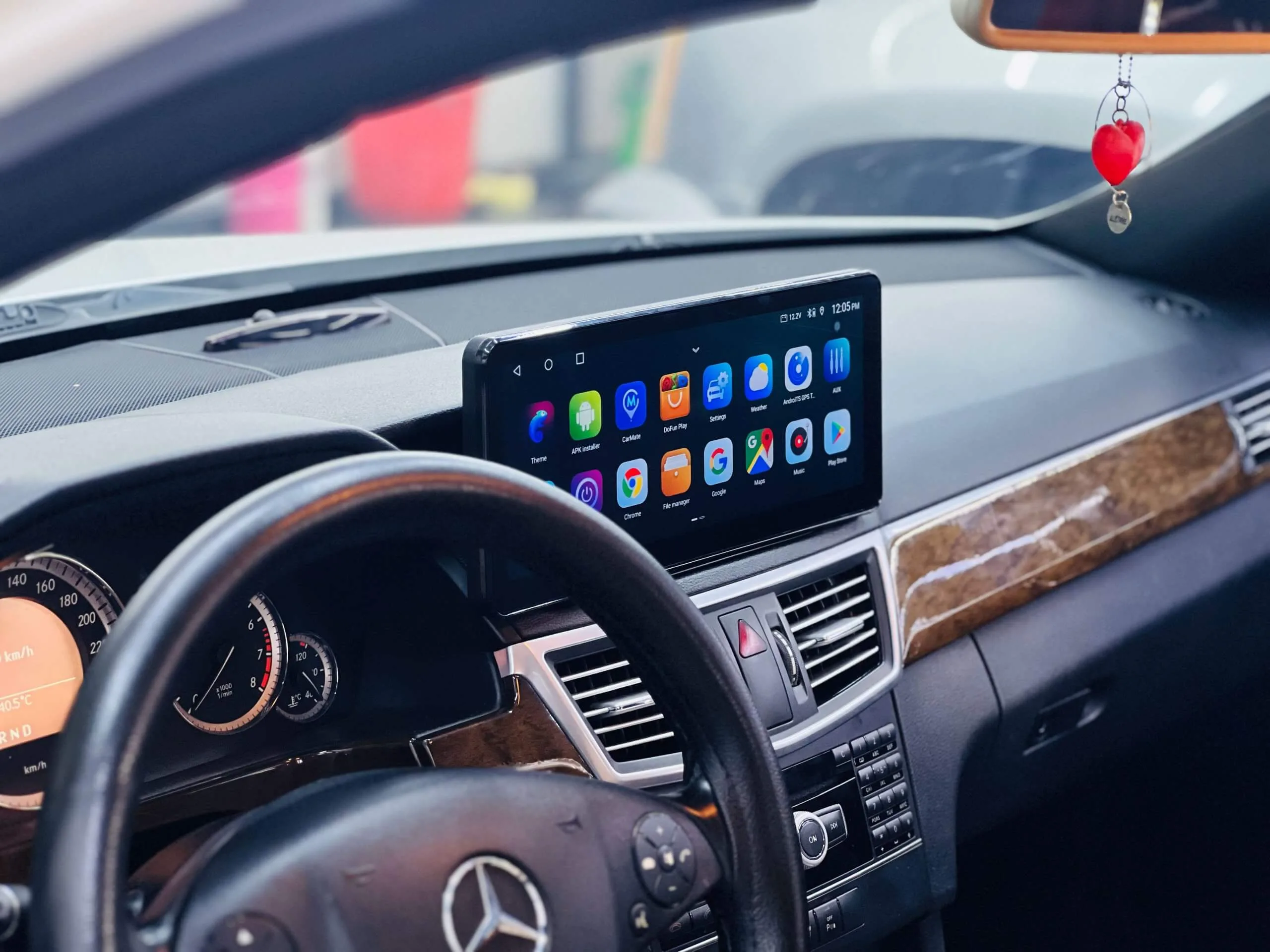 Android Car Screen Installed in Vehicle Dashboard – Al Asala Car Accessories in Oman