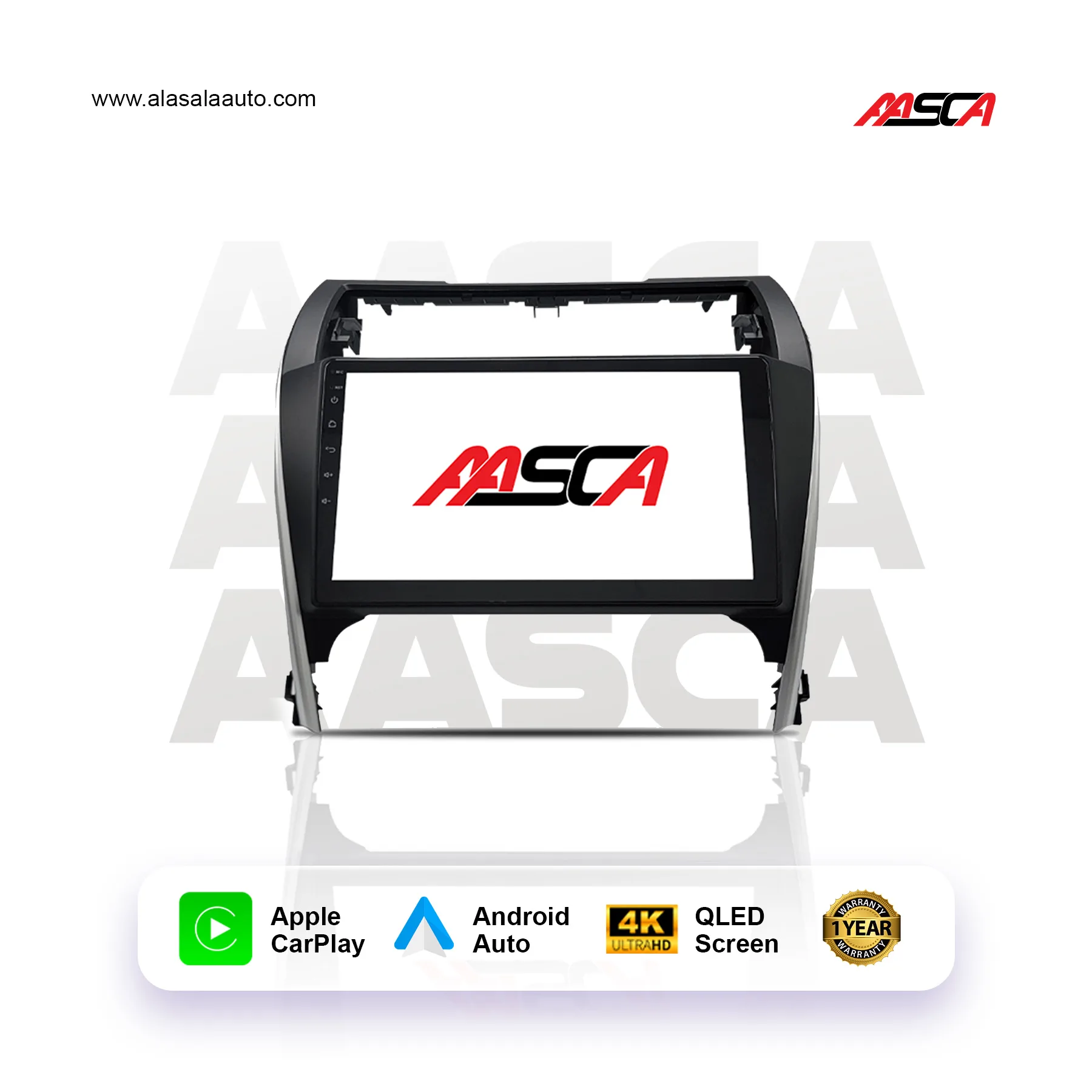 Toyota Camry 2012|2013|2014 Black, Android 13 – 10 inch, Apple CarPlay Android Auto/1080P/Bluetooth/ Wi-Fi +MIC