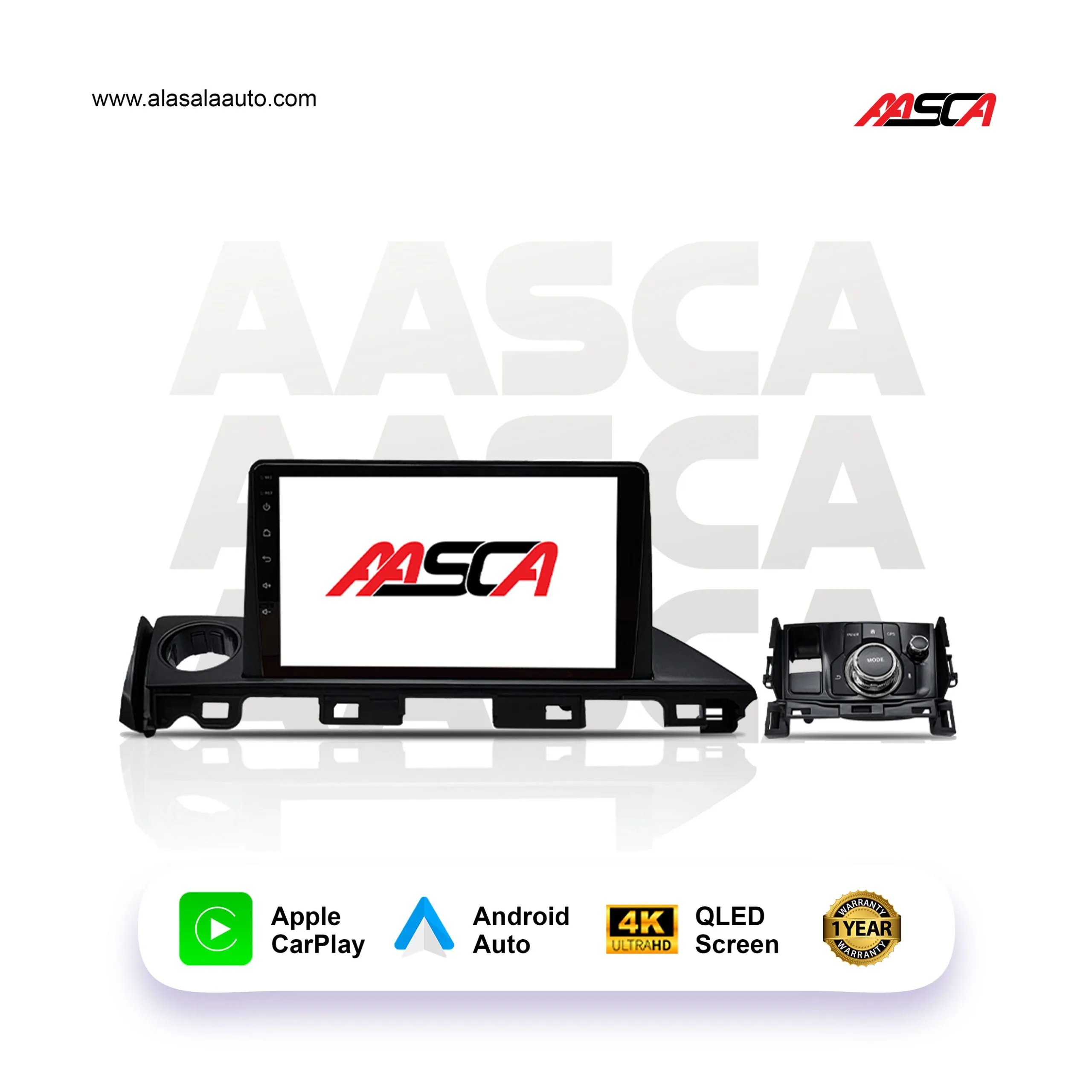 Mazda 6 2016-18, Android 13 – 9inch, Apple CarPlay Android Auto/QLED Display/Bluetooth/ Wi-Fi +MIC