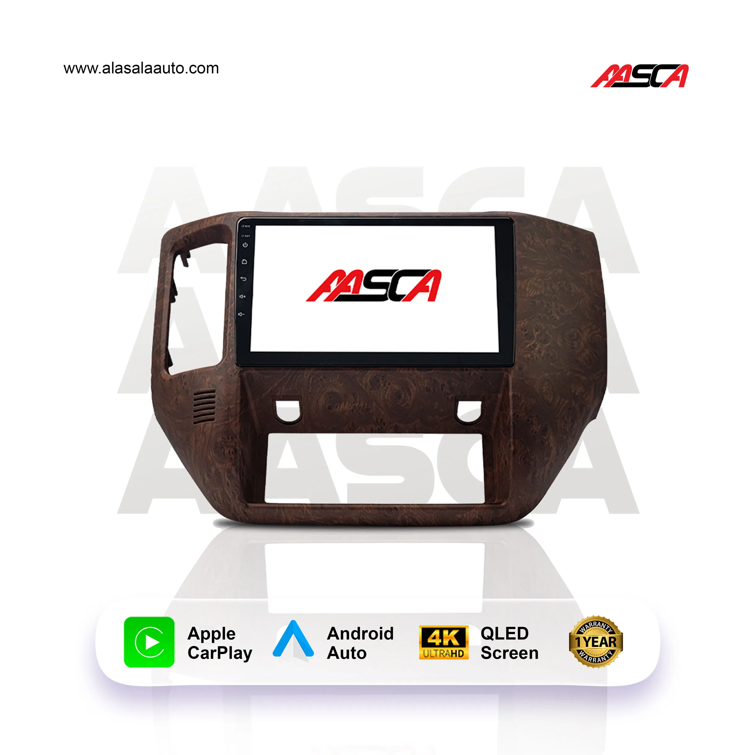 Nissan Patrol Safari Wood 2010-2015, Android 13 – 10inch, Apple CarPlay Android Auto/QLED Display/Bluetooth/ Wi-Fi +MIC