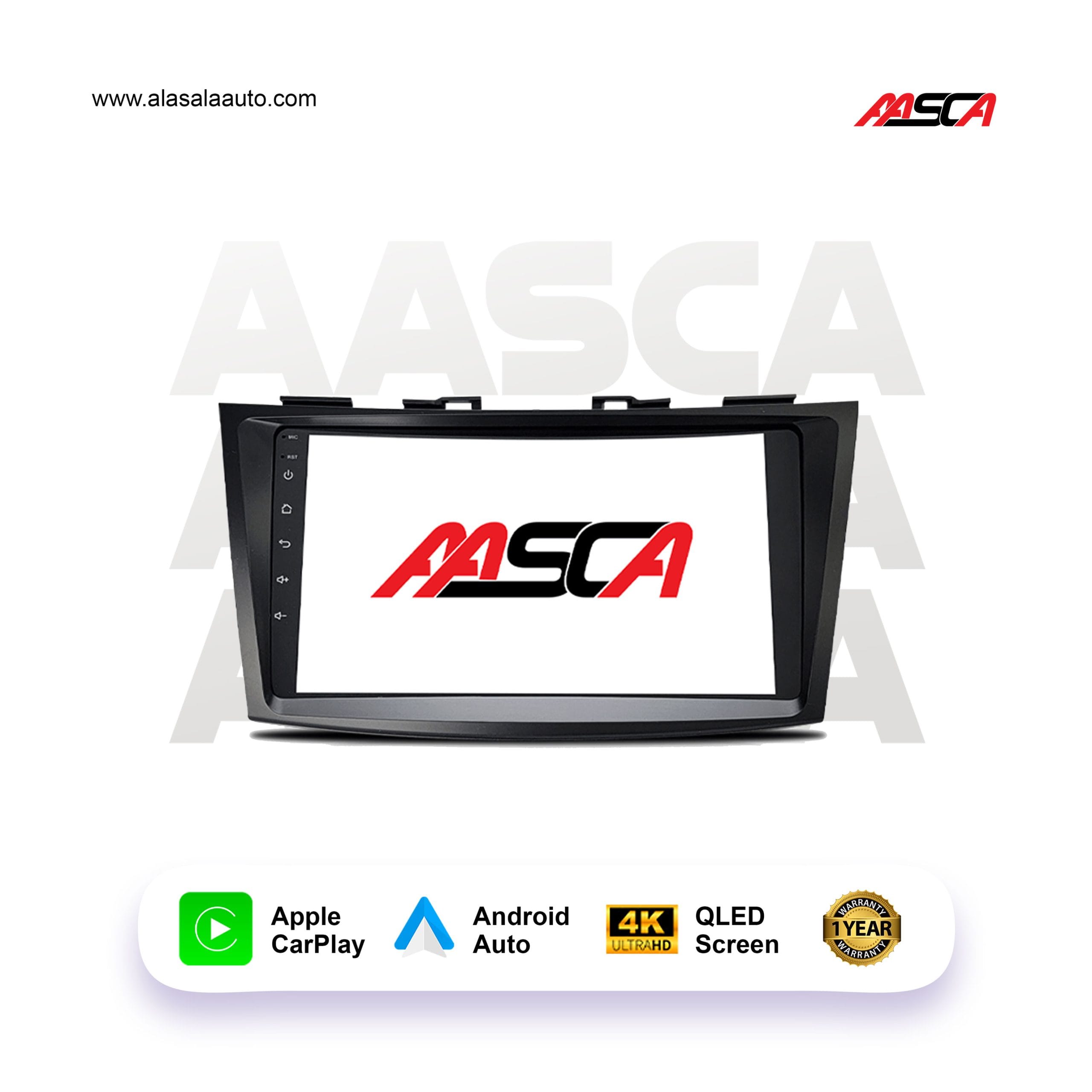 Suzuki Swift 2010-2016, Android 13 – 9inch, Apple CarPlay Android Auto/QLED Display/Bluetooth/ Wi-Fi +MIC