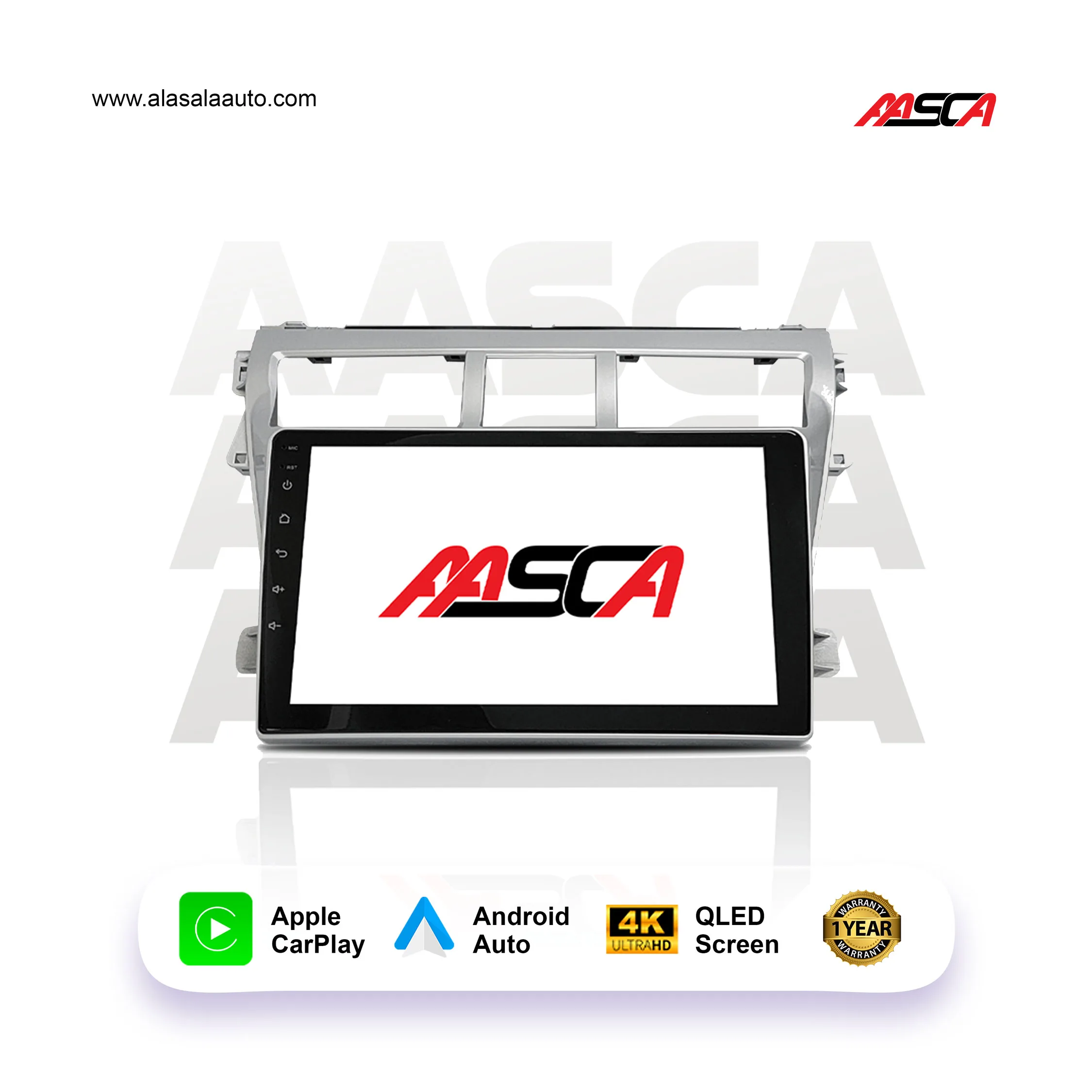 Toyota Yaris 2006-2012, Android 13 – 9inch, Apple CarPlay Android Auto/QLED Display/Bluetooth/ Wi-Fi +MIC