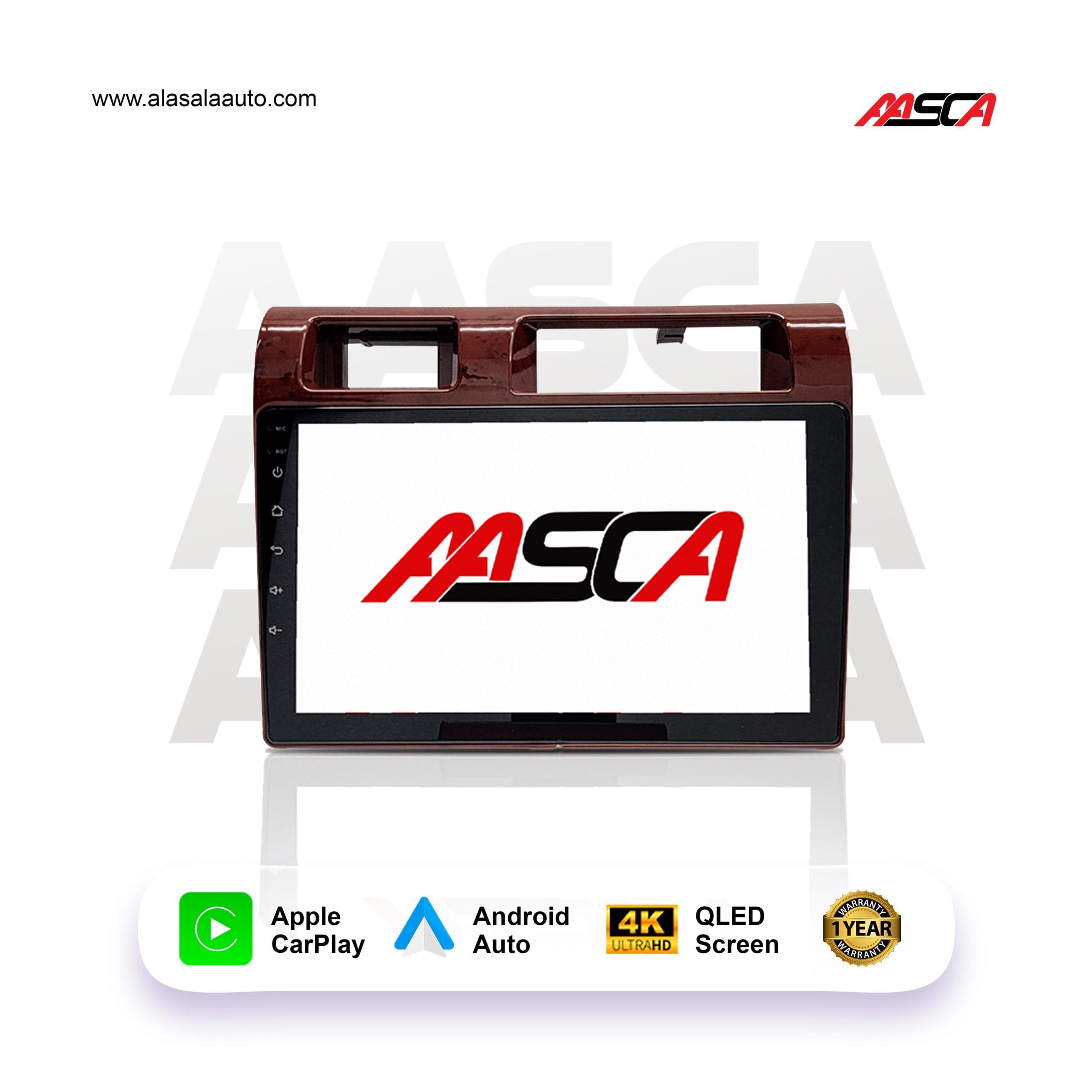 Toyota LC Pick Up Wood, Android 13 – 9 inch, Apple CarPlay Android Auto/QLED Display/Bluetooth/ Wi-Fi +MIC