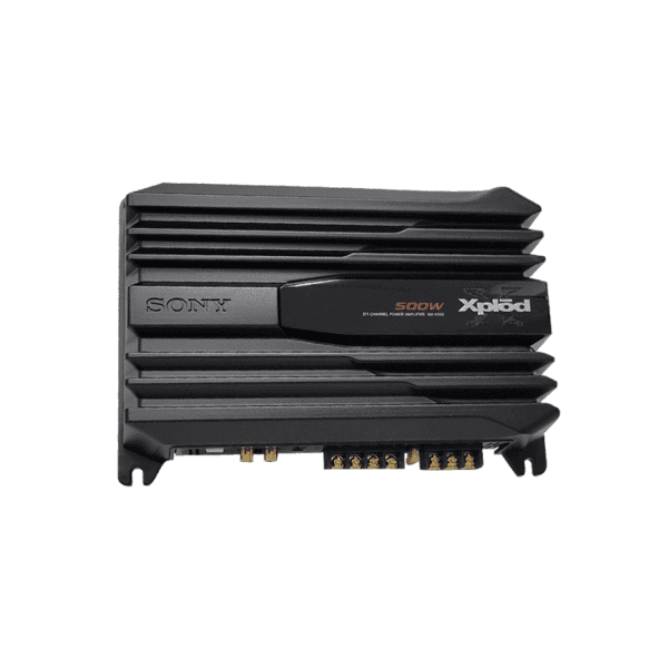 Sony Car Amplifier XM-N502 500W 2 Channel / 1 Channel Amplifier (Black), Rated Power: 4ohm - 65W x 2, 4ohmBTL - 175W x 1, 2ohm - 85W x 2, Automatic Thermal Control, Low Pass Filter for bass
