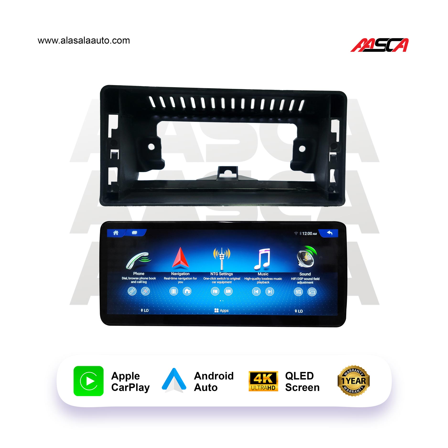 Mercedes Benz GLA 2015-2019, Android 13 – 12.3inch, Apple CarPlay Android Auto/QLED Display/Bluetooth/ Wi-Fi +MIC