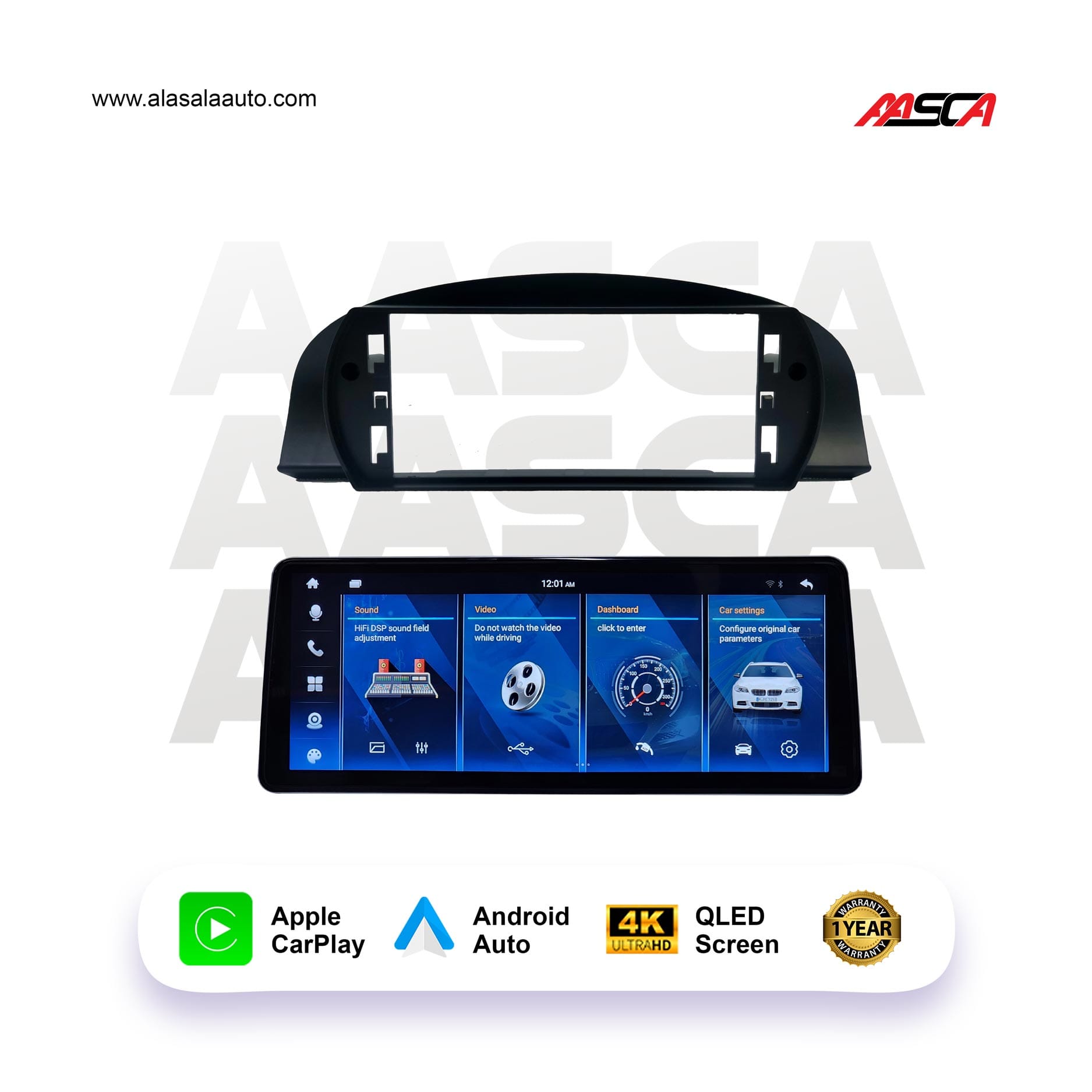 BMW E92 2009-13, Android 13 – 12.3inch, Apple CarPlay Android Auto/QLED Display/Bluetooth/ Wi-Fi +MIC